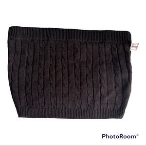 New Active USA cable knit bandeau tube top L